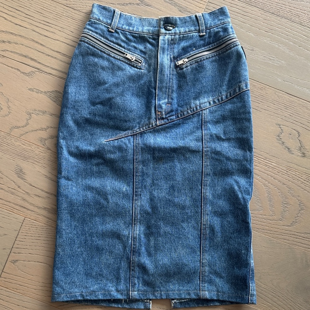Vintage Blue Denim Skirt